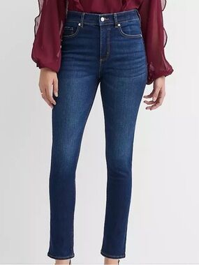 LOFT The Slim Straight Jeans High Rise 30/10